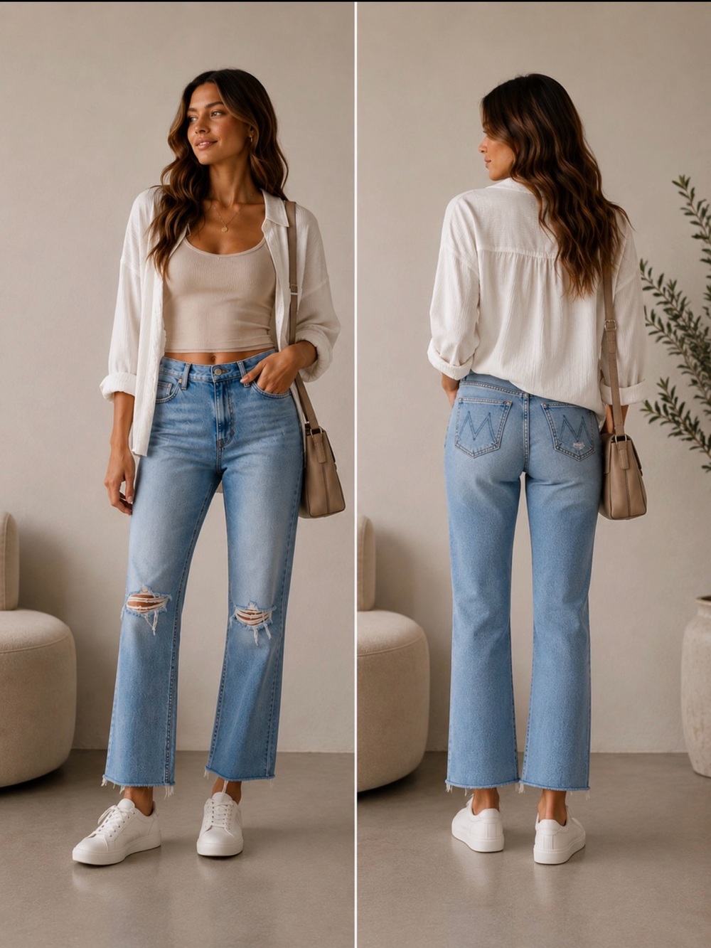 Mother The Hustler Ankle Fray Thrilling Shots Light Blue Wash Distressed knee 25